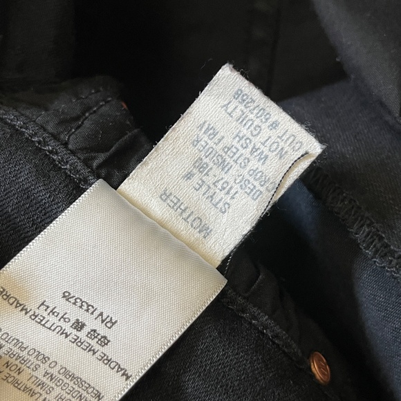 Mother Insider Crop Step Fray Not Guilty Jeans - Women's Size 29 - Black - Picture 7 of 13